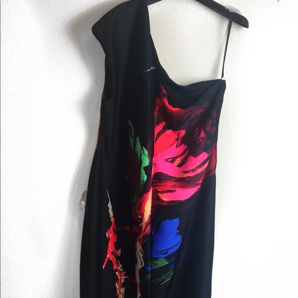 NWOT Black One Shoulder Dress